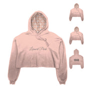 LEIMERT PARK CROP HOODIE- PINK